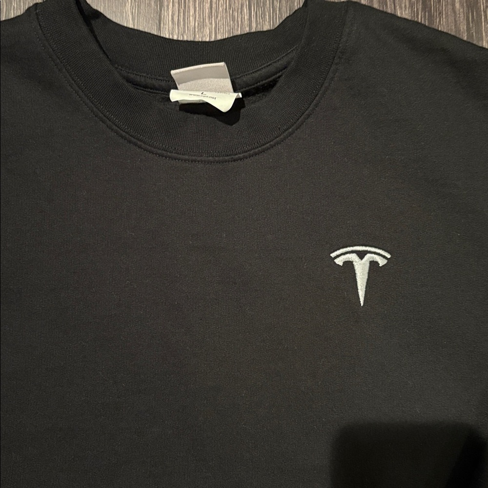 Tesla Black Crewneck Sweater - Picture 2 of 5